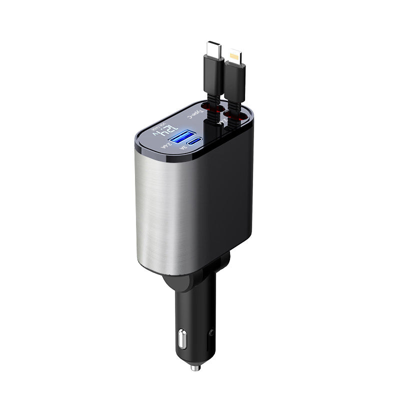4 in 1 Retractable Charger (شاحن 4 في 1 قابل للسحب متعدد الاستخدامات)
